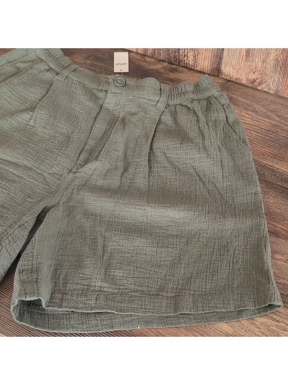 Aerie Textured Women's Bermuda Dress Shorts M NWT 216JH - Picture 4 of 10
